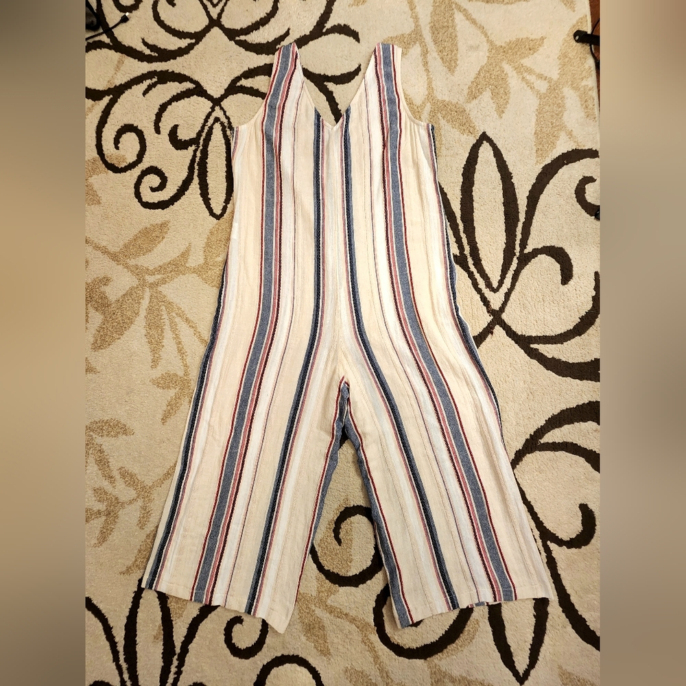 Lily Black Striped Sleeveless Jumpsuit - Picture 5 of 8